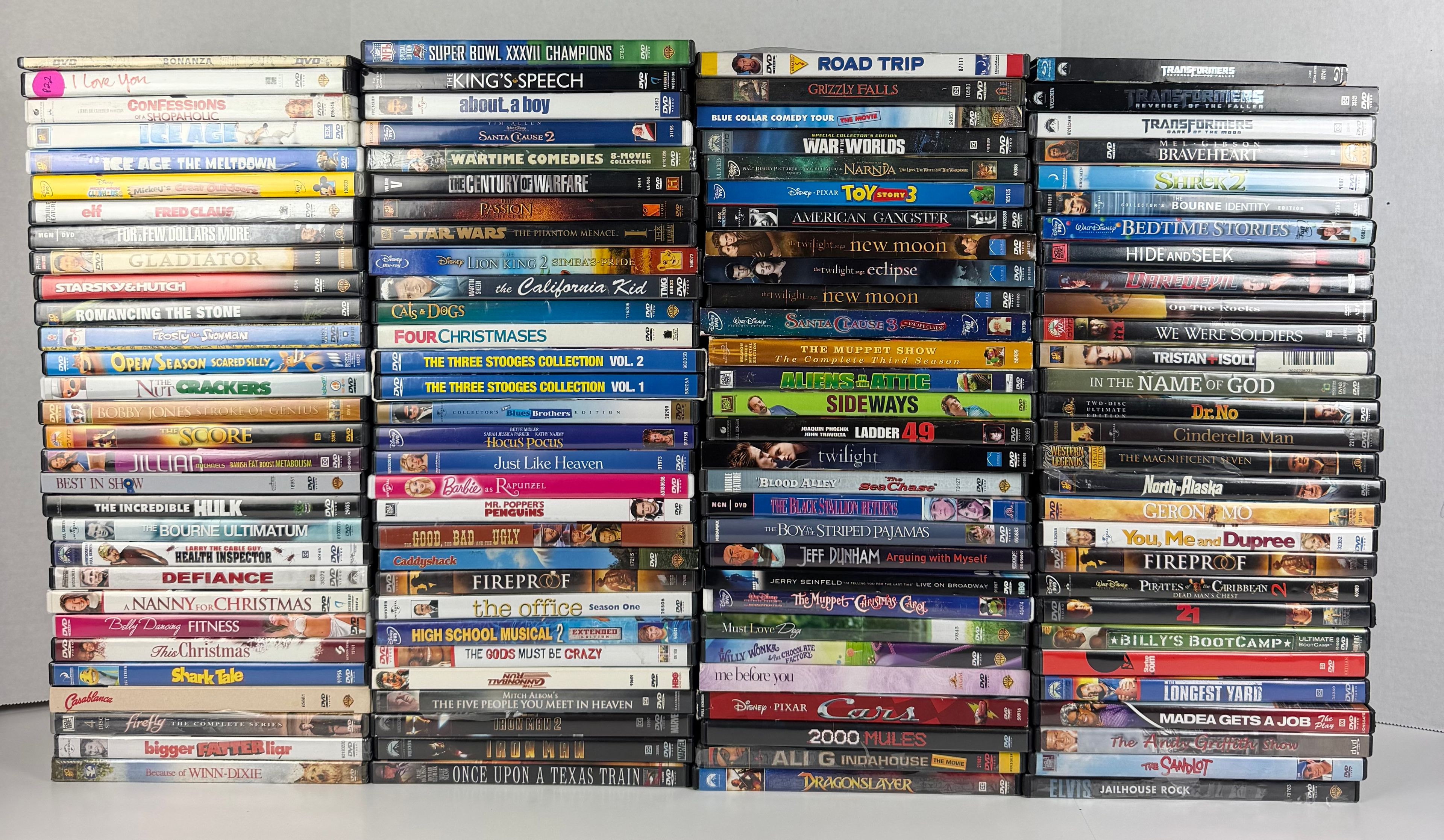 Bulk DVD 118 Movie Collection Lot Wholesale