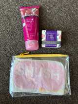 Beauticontrol lot Midnight Pomegranate Shower Gel, soap, and eye mask. - Image 1