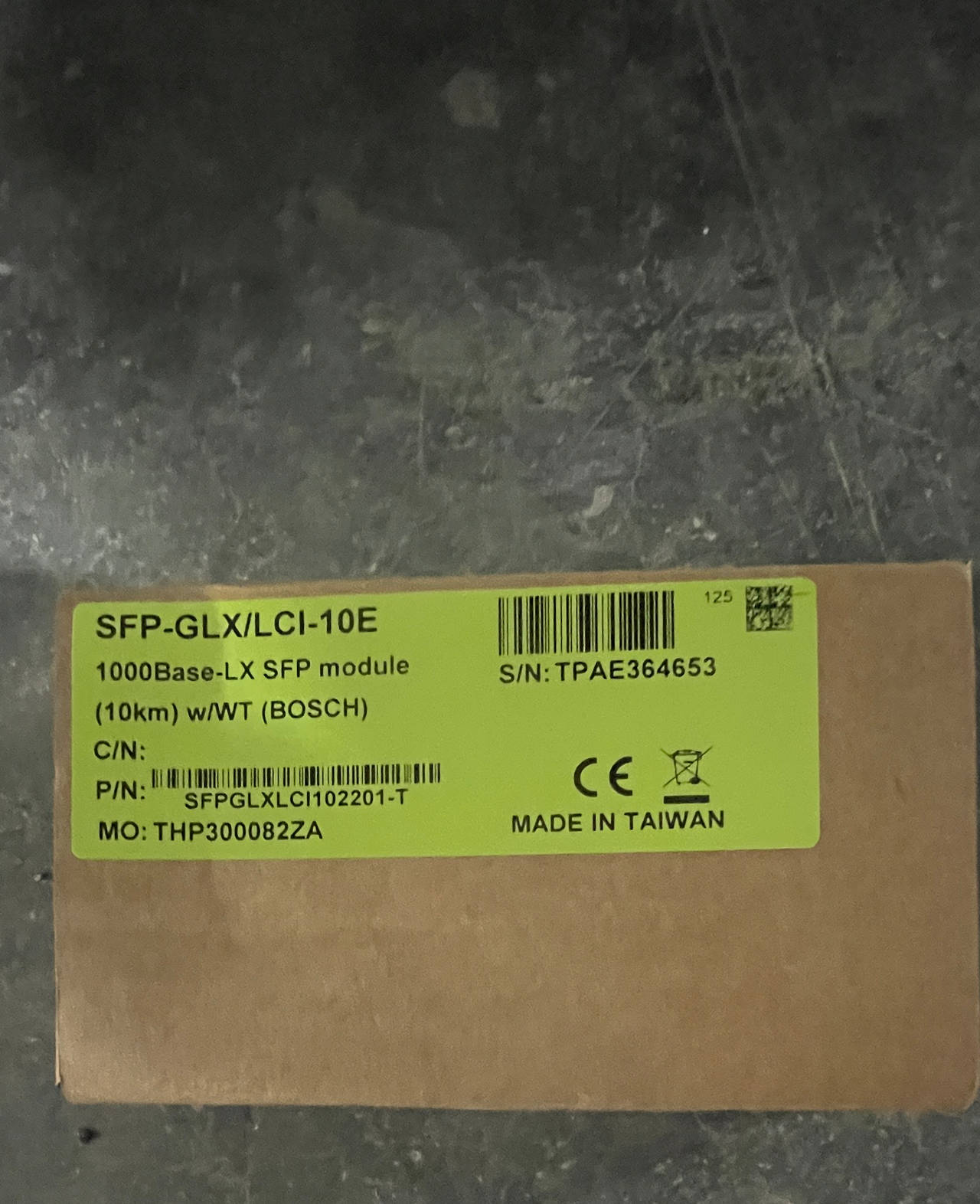 Bosch SFP-GLX/LCI-10E 1000Base-LX SFP Module