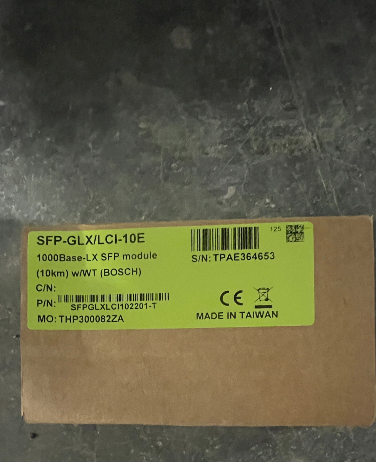 Bosch SFP-GLX/LCI-10E 1000Base-LX SFP Module