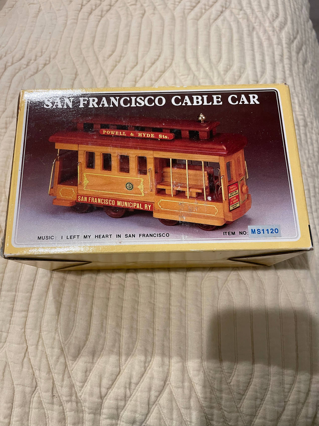 San Francisco Cable Car Music Box MS1120