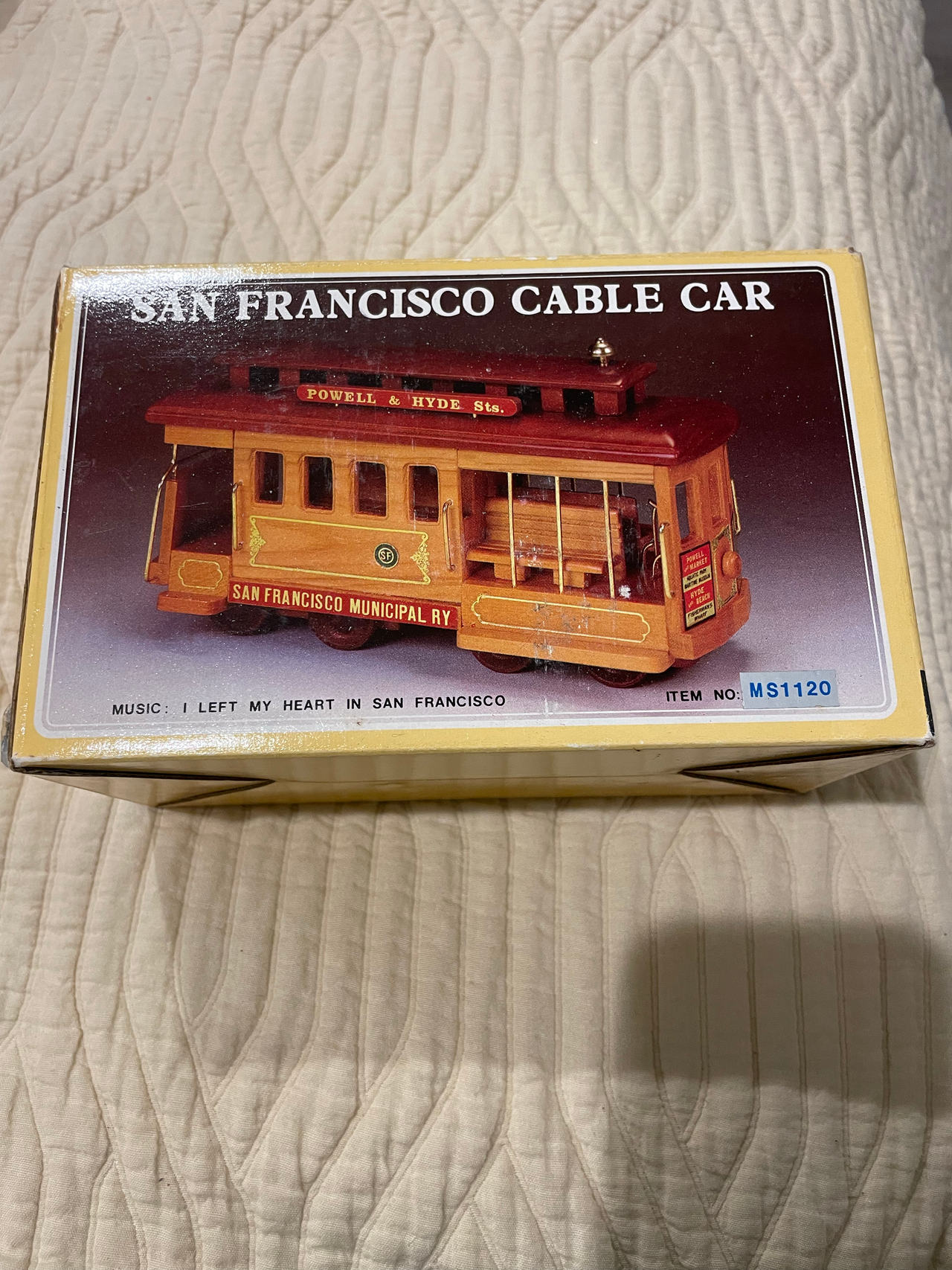 San Francisco Cable Car Music Box MS1120