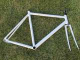 HH Aluminum Track Bike Frame - Havnoonian - Pearlescent White - 54cm Fixie - Image 5