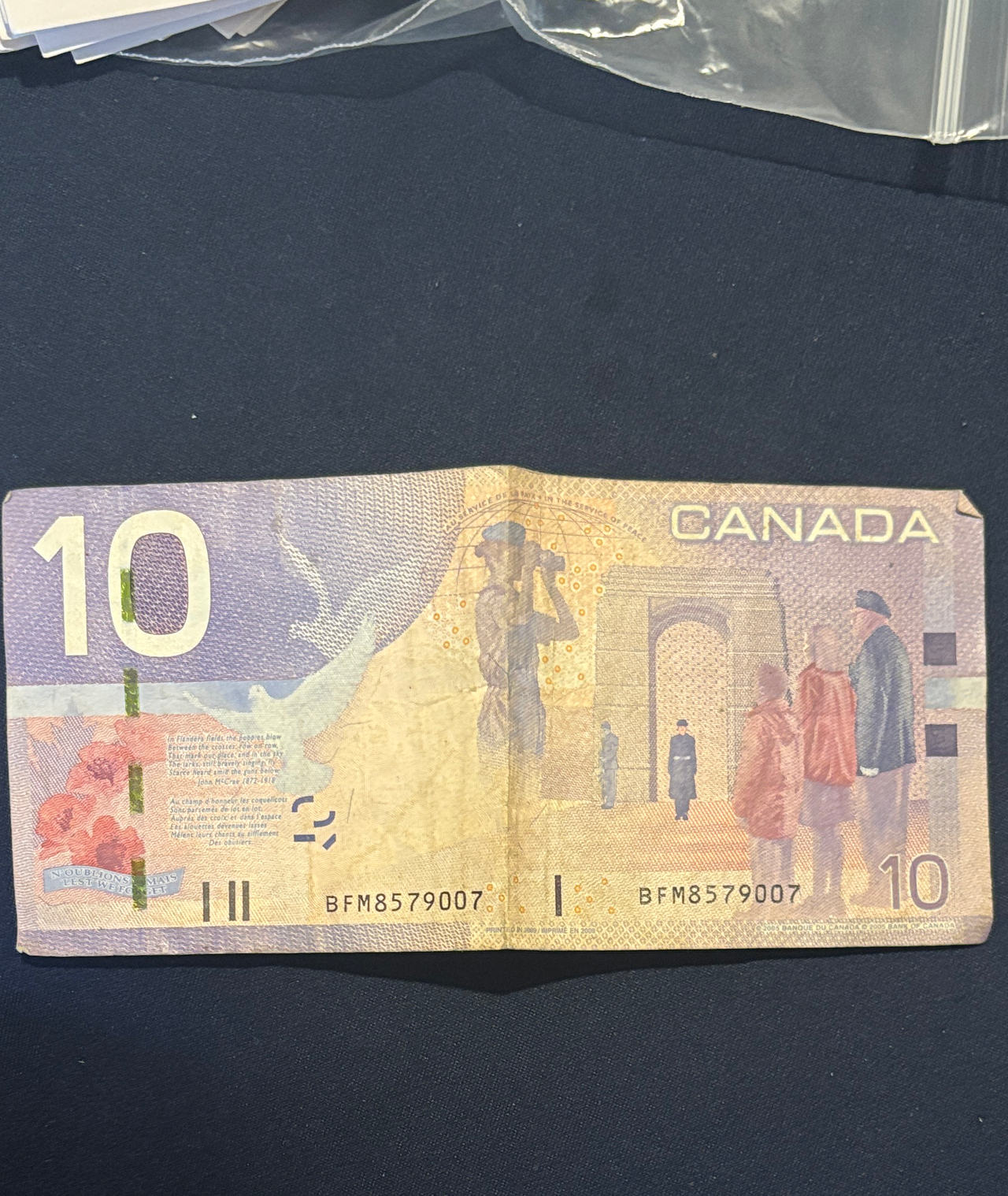2001-2005 Canadian 10 Dollar Bill