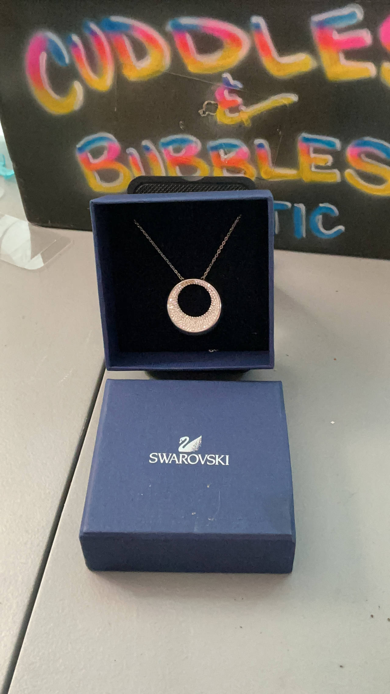 Swarovski Creativity Circle Pendant Necklace