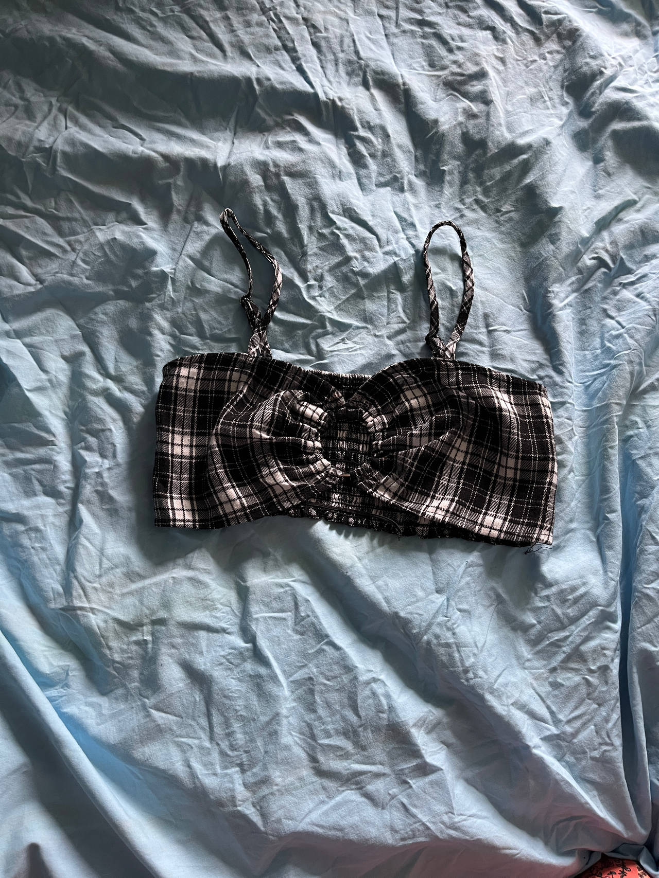 Plaid Bralette Crop Top