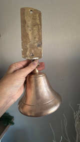 Brass Ship Bell Wall Hanging Decorative - Image 3