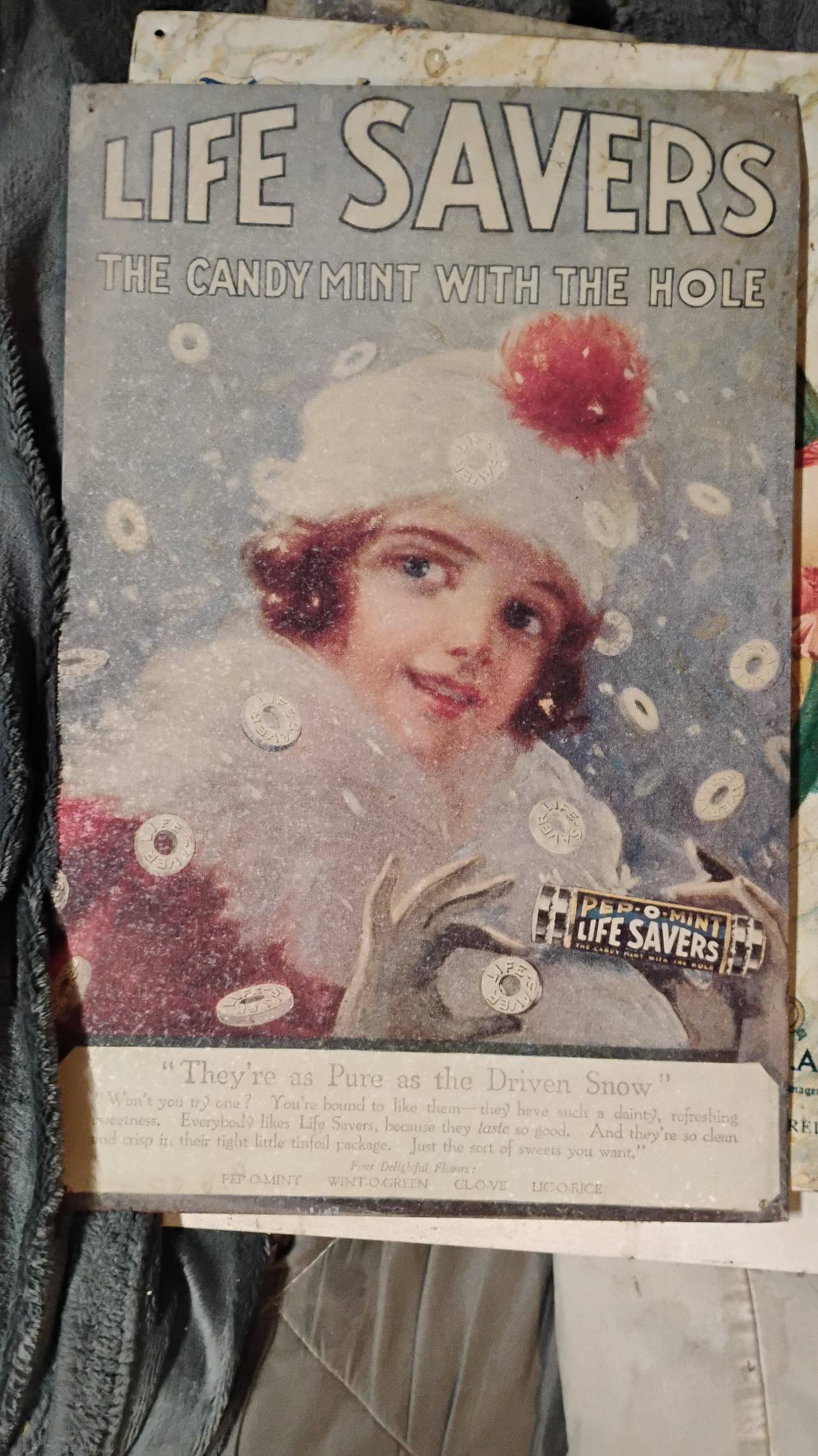 Life Savers Vintage Advertising Tin Sign