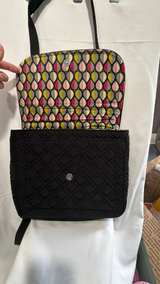 Vera Bradley Black Quilted Convertible Crossbody Backpack - Image 6