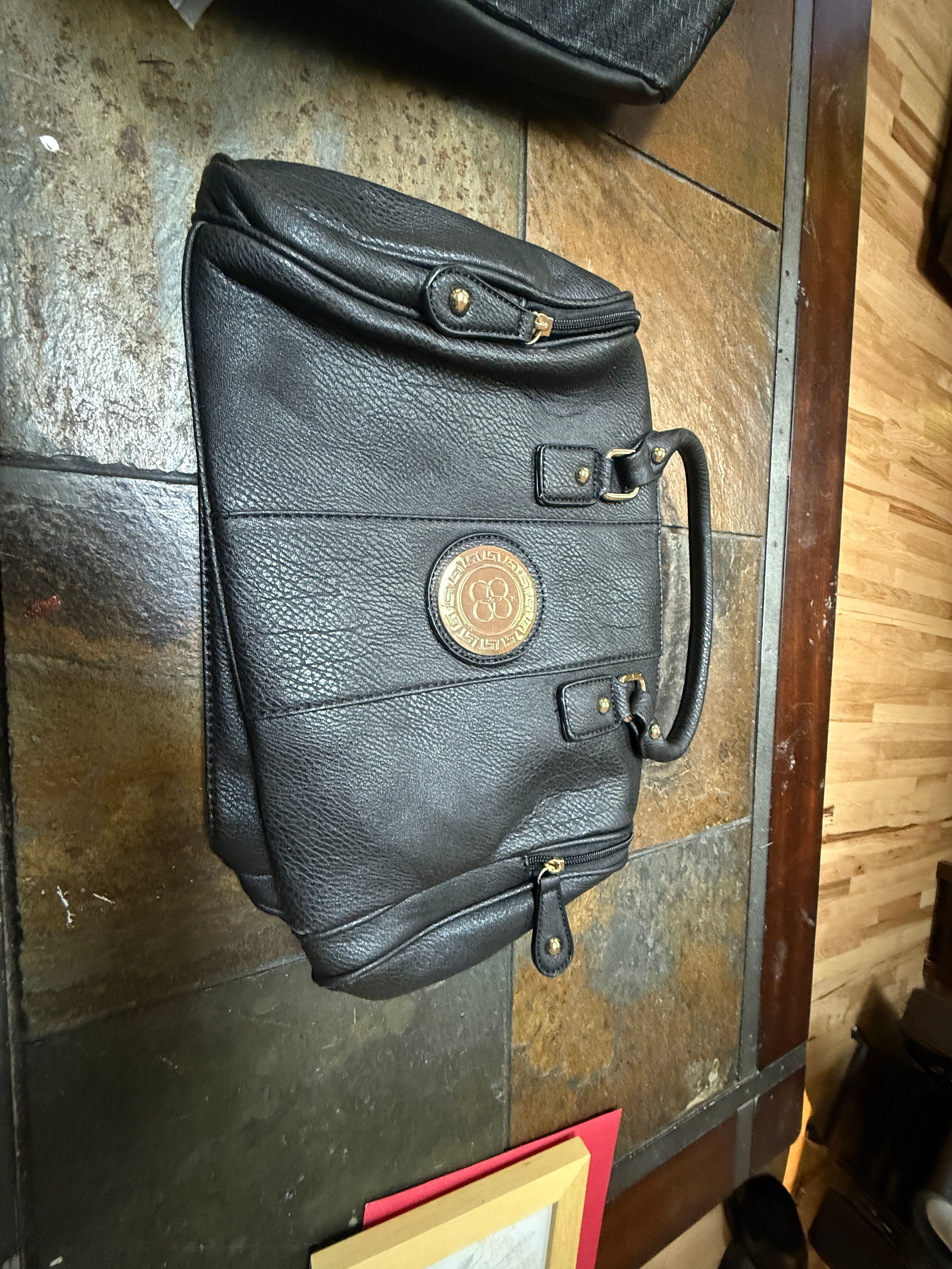 Black Leather Satchel