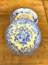 Spode Set of TWO Plates Blue Room Garden Collection Blue and Yellow Wall Decor - Image 4