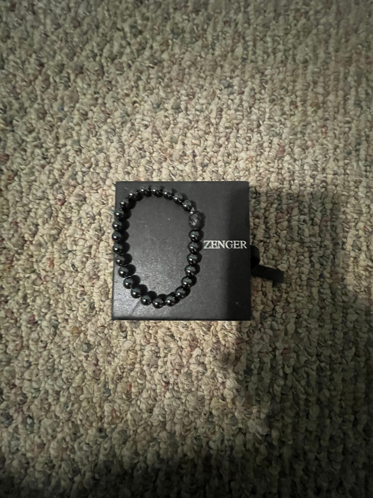 Zenger Hematite Bead Bracelet