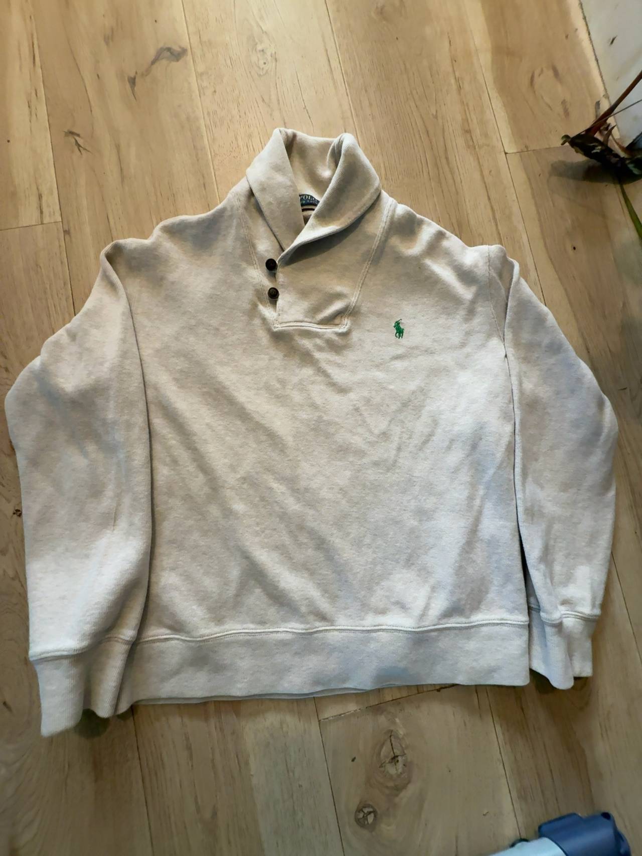 Polo Ralph Lauren Luxury Jersey Shawl-Collar Pullover Sweater: Large