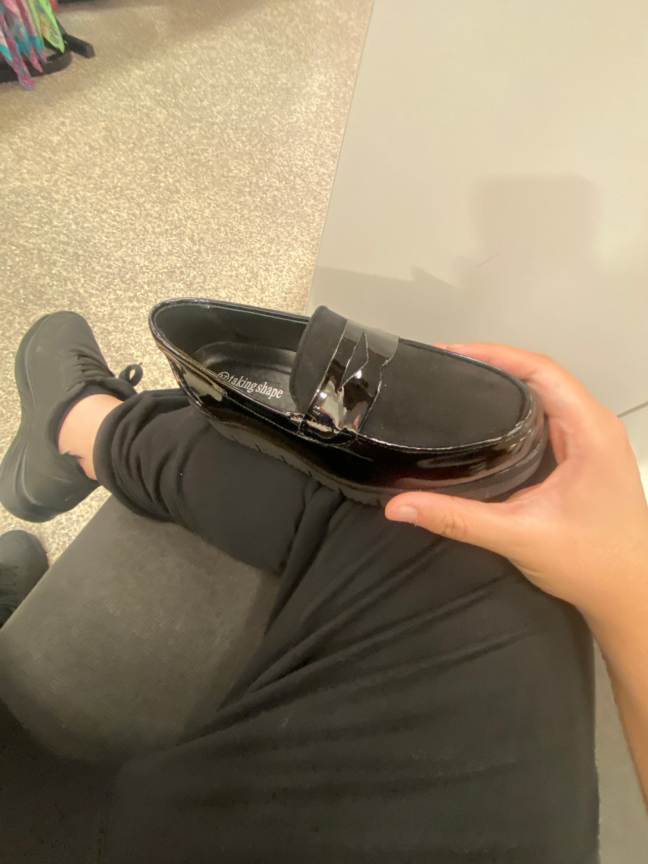 Taking Shape Black Patent Loafer