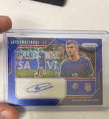 2022 Panini Prizm World Cup Christian Pulisic International Ink Blue Mojo Auto - Image 1
