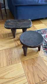 African Wooden Stool - Image 2
