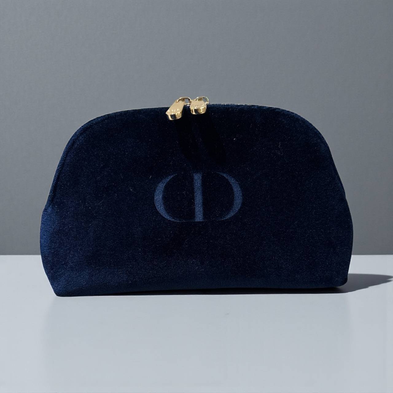 Dior Navy Velvet Cosmetic Pouch