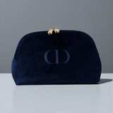 Dior Navy Velvet Cosmetic Pouch - Image 1