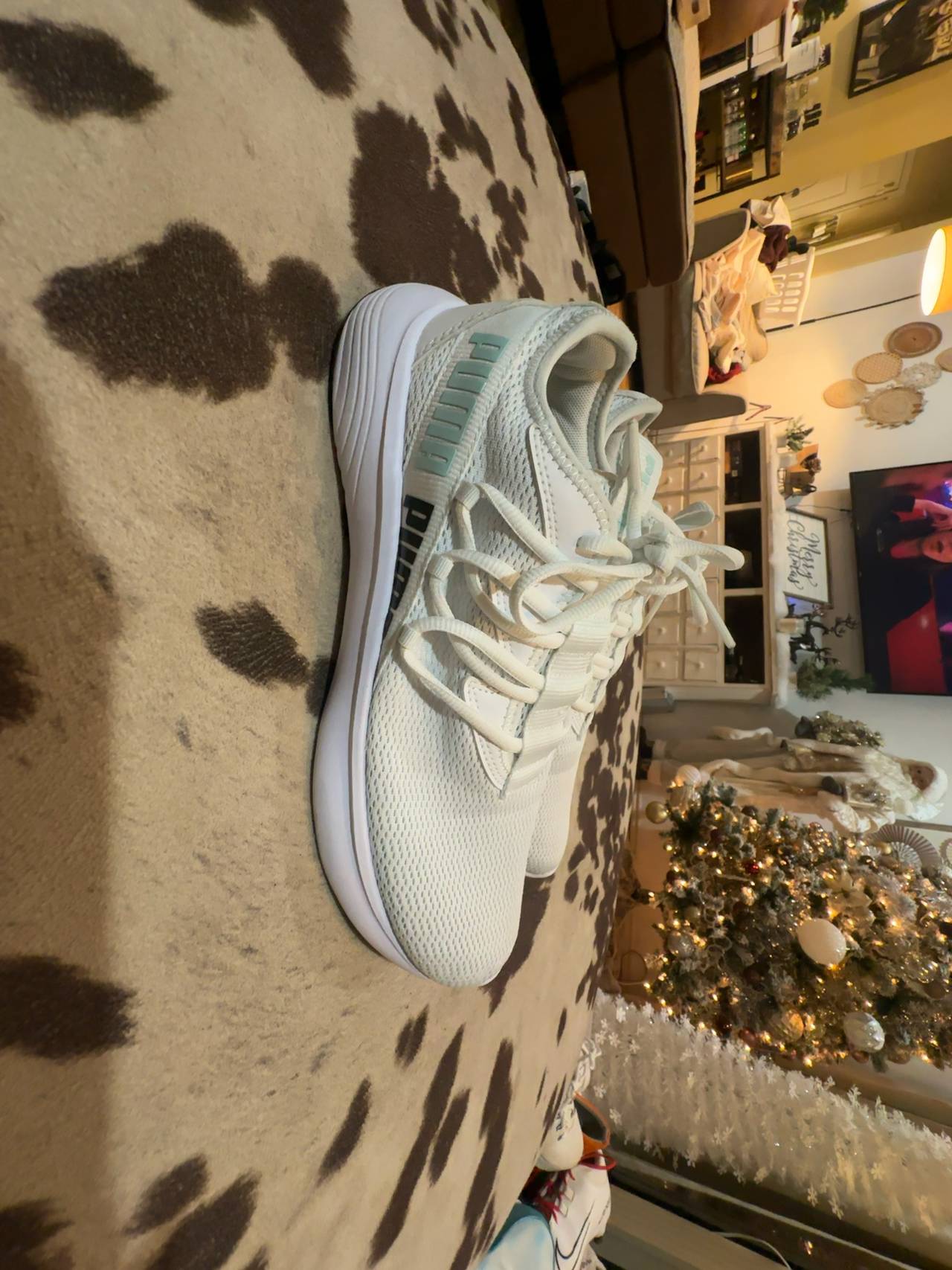 Puma Women's Star Vital Sneakers White/Aqua Size 8.5