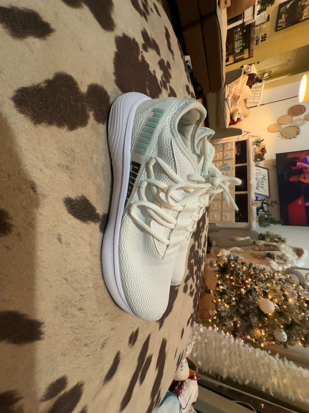 Puma Women's Star Vital Sneakers White/Aqua Size 8.5