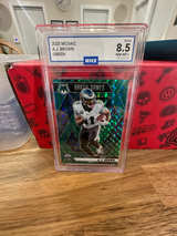 2025 Panini Mosaic A.J. Brown Green Brazil Games #266 NICE 8.5 - Image 1