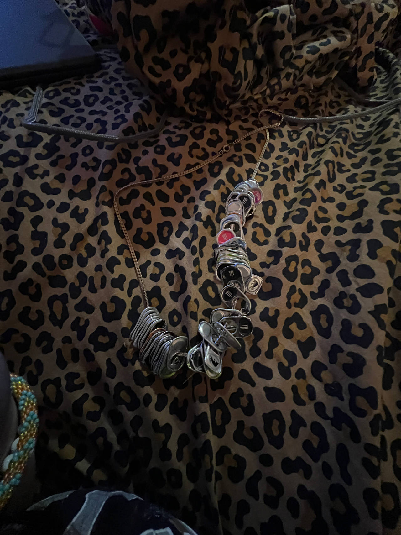 Handmade monster Tab Necklace
