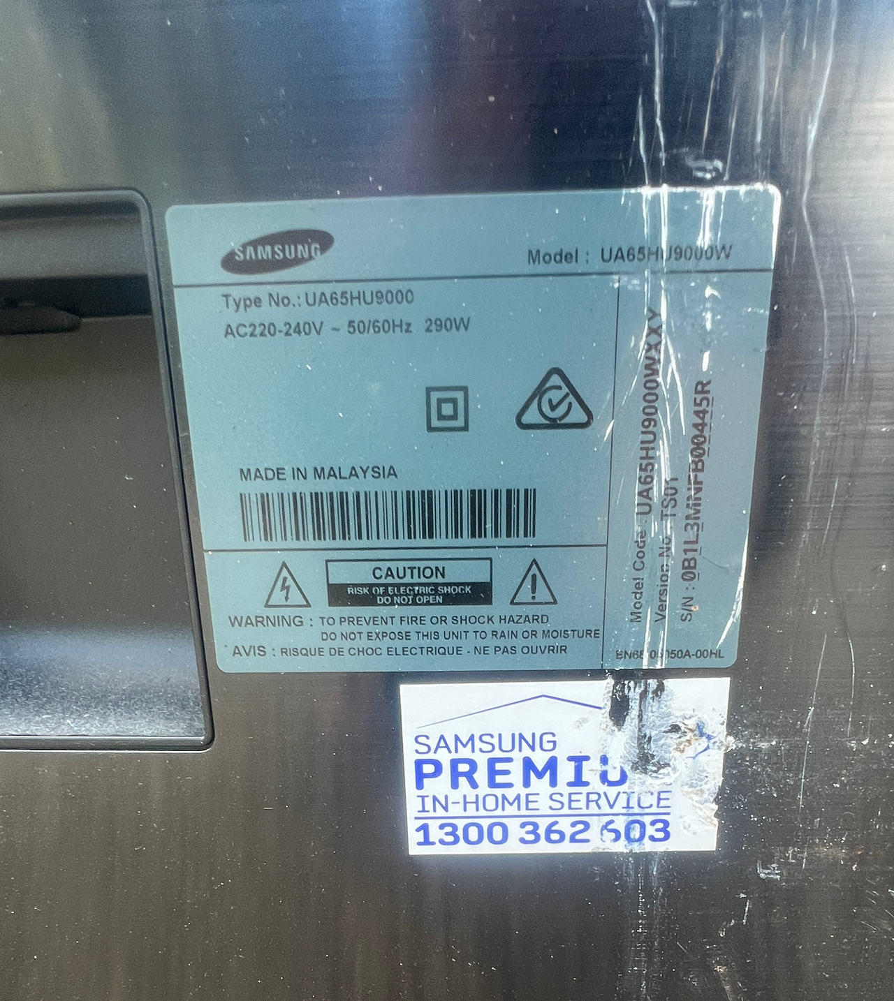 Samsung UA65HU9000W 65" Curved 4K Smart LED TV