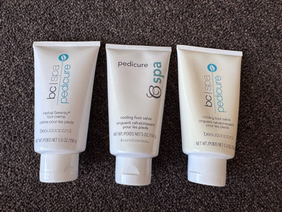 BeautiControl Spa Pedicure Cooling Foot Salve. Sealed*Rare - lot of 2
