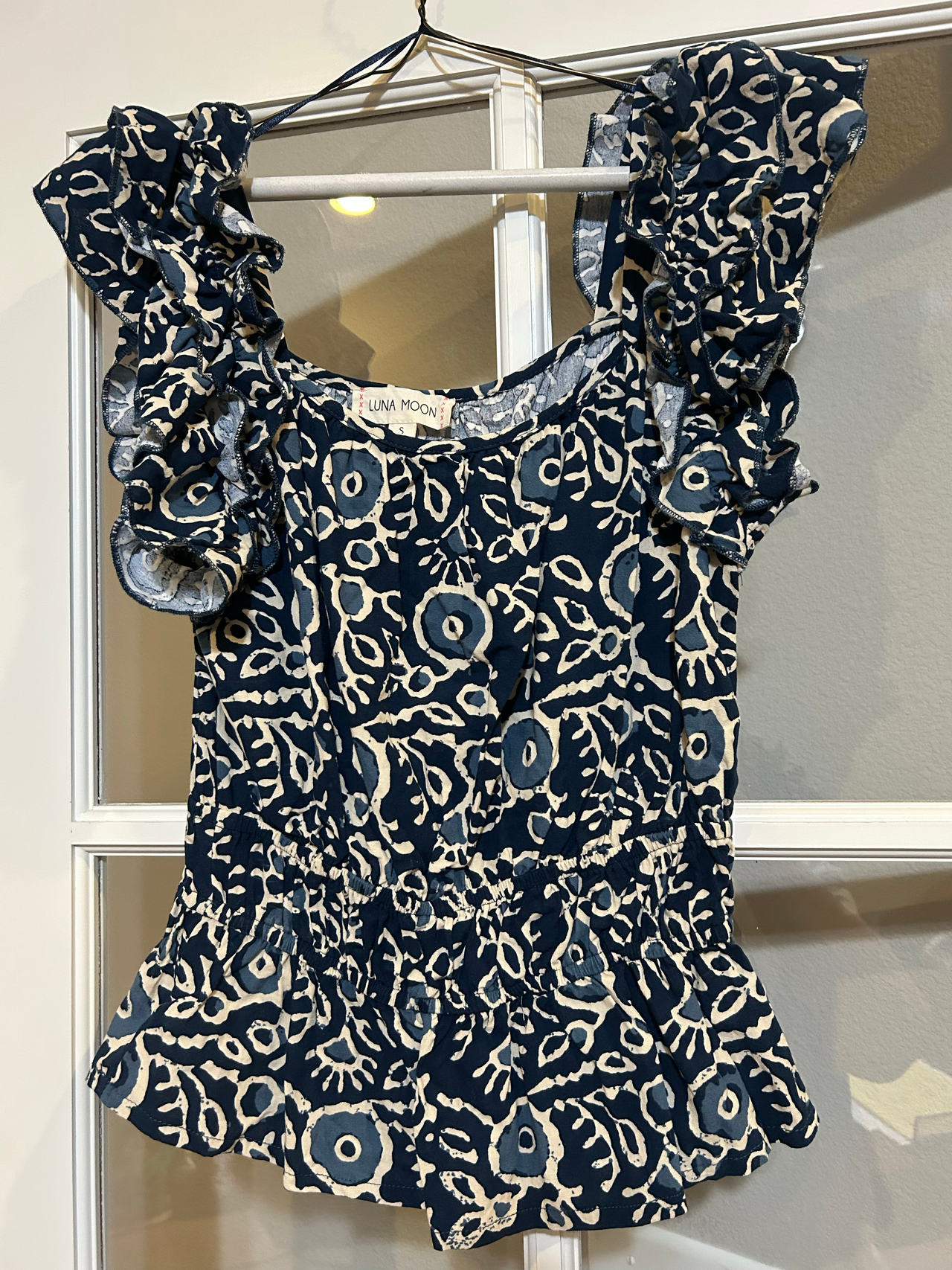 Luna Moon Ruffle Sleeve Blouse