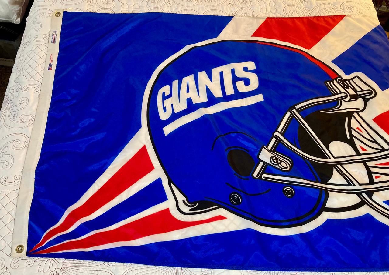 Vintage New York Giants Helmet Flag 3x5