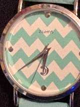 Mint Chevron Women's Watch - Image 3