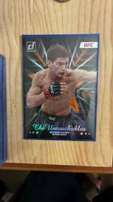 2022 Panini Donruss UFC Movsar Evloev Holo Laser Trading Card - Image 2