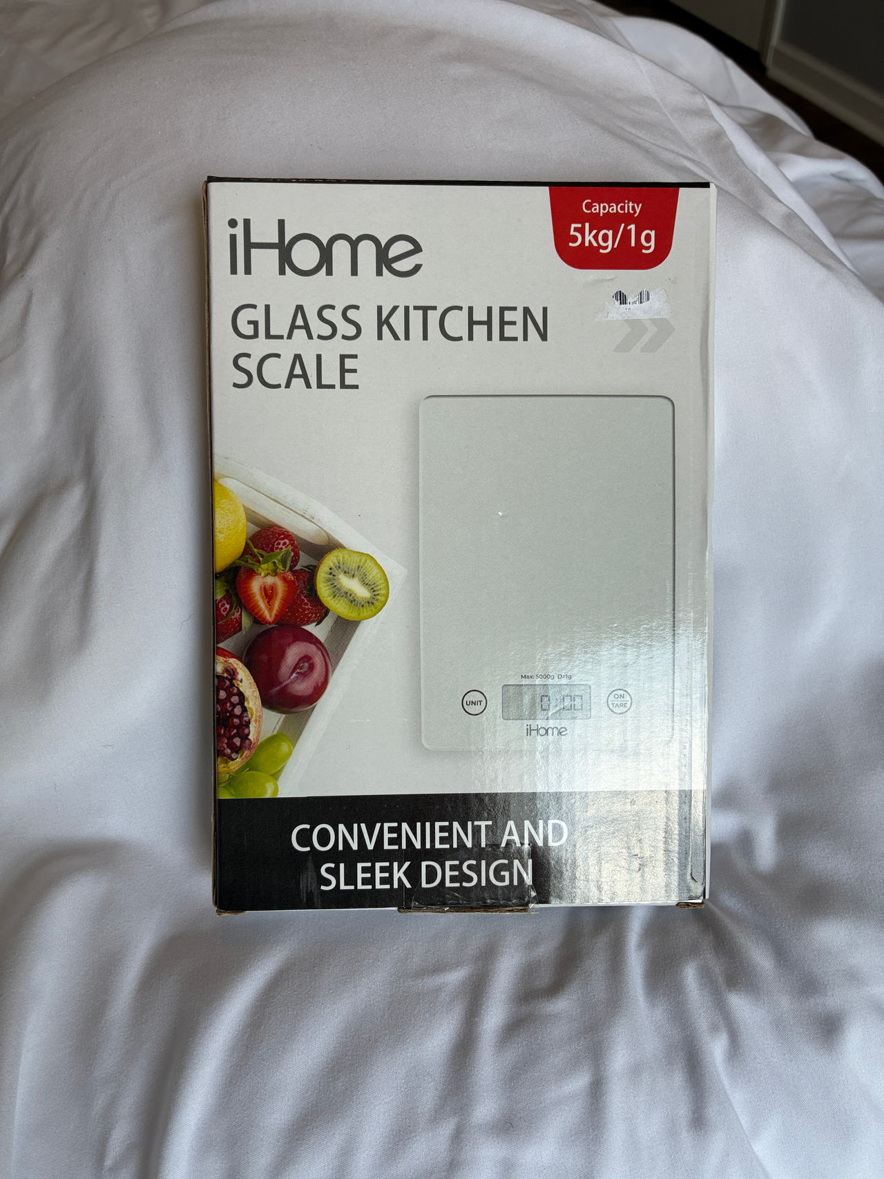 iHome Glass Kitchen Scale