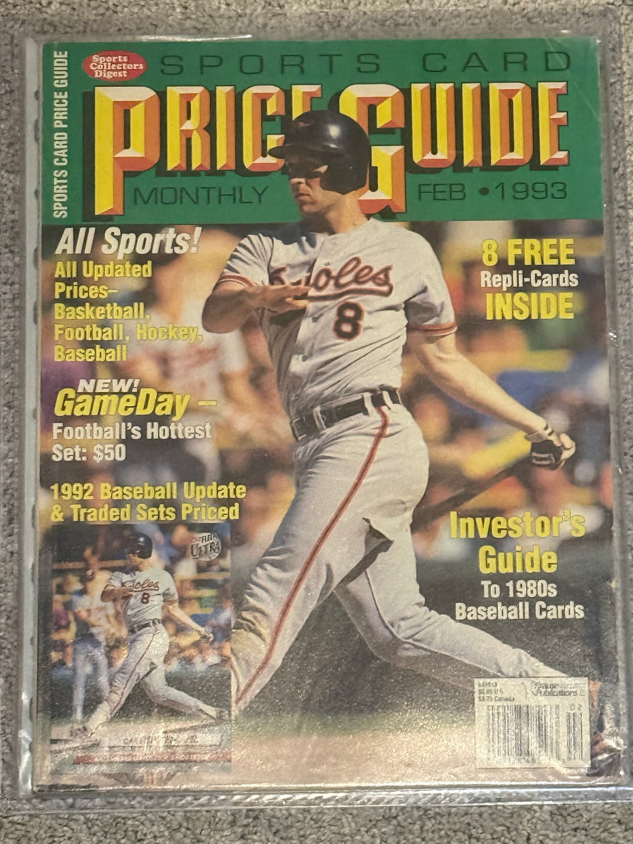 Sports Card Price Guide Monthly February 1993 Cal Ripken Jr.