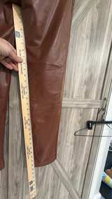 XL ChicMe High Waisted Faux Brown Leather Leggings - Image 5