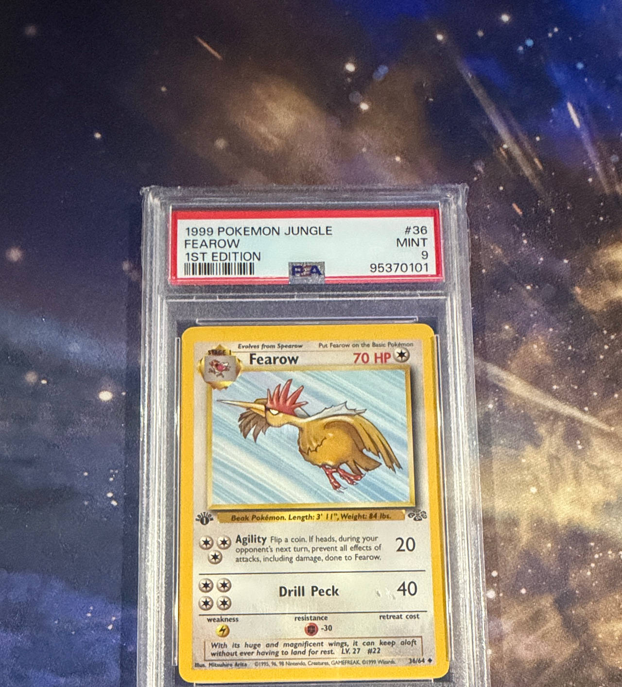 1999 Pokemon Jungle Fearow 1st Edition #36 PSA 9 Mint