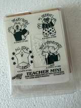 Stampin' Up! Teacher Mini Wood Mount Stamp Set - Image 1