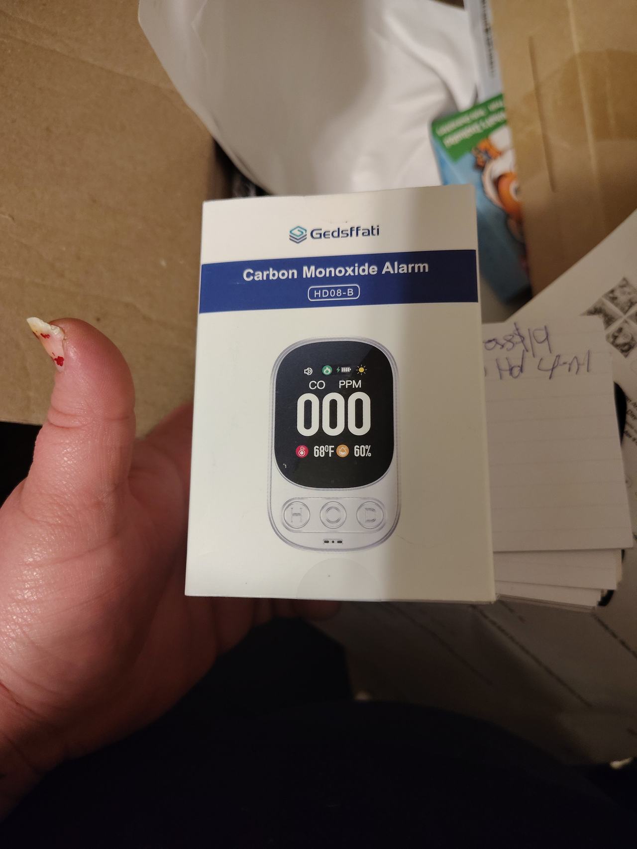 Gedsffati HD08-B Carbon Monoxide Alarm
