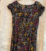 Knox Rose Floral Flutter Sleeve Button Front Dress - Image 1