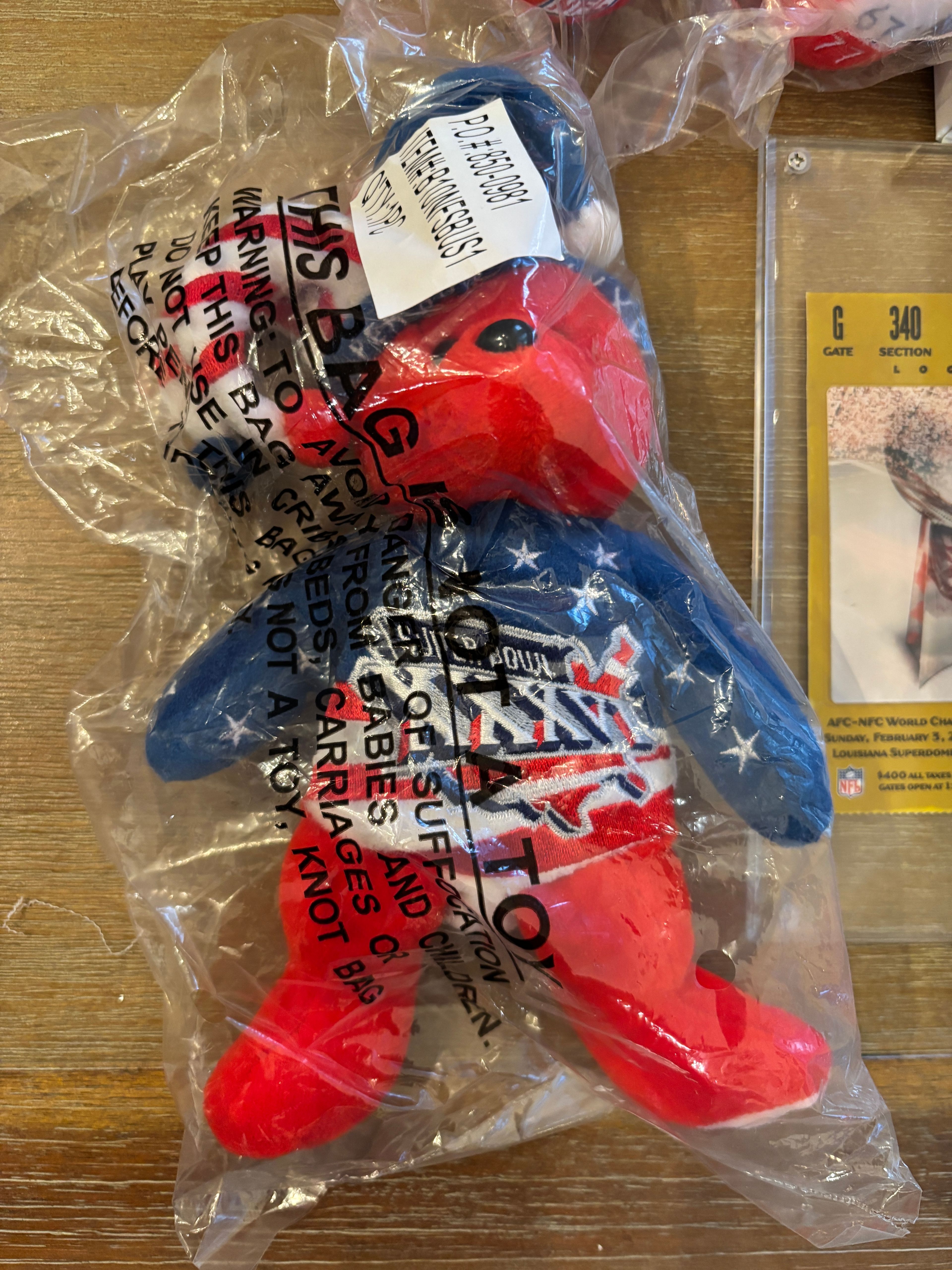 Super Bowl XXXVI New England Patriots Souvenir Lot - Image 8