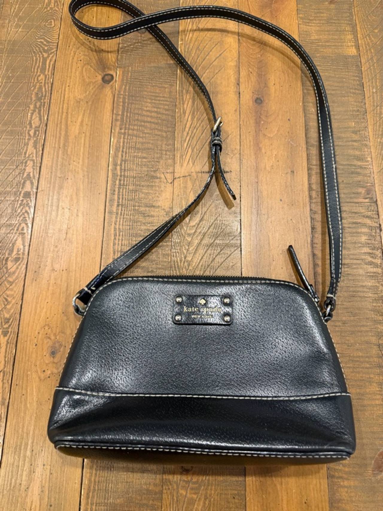 Kate Spade Leather Crossbody Bag Black Purse