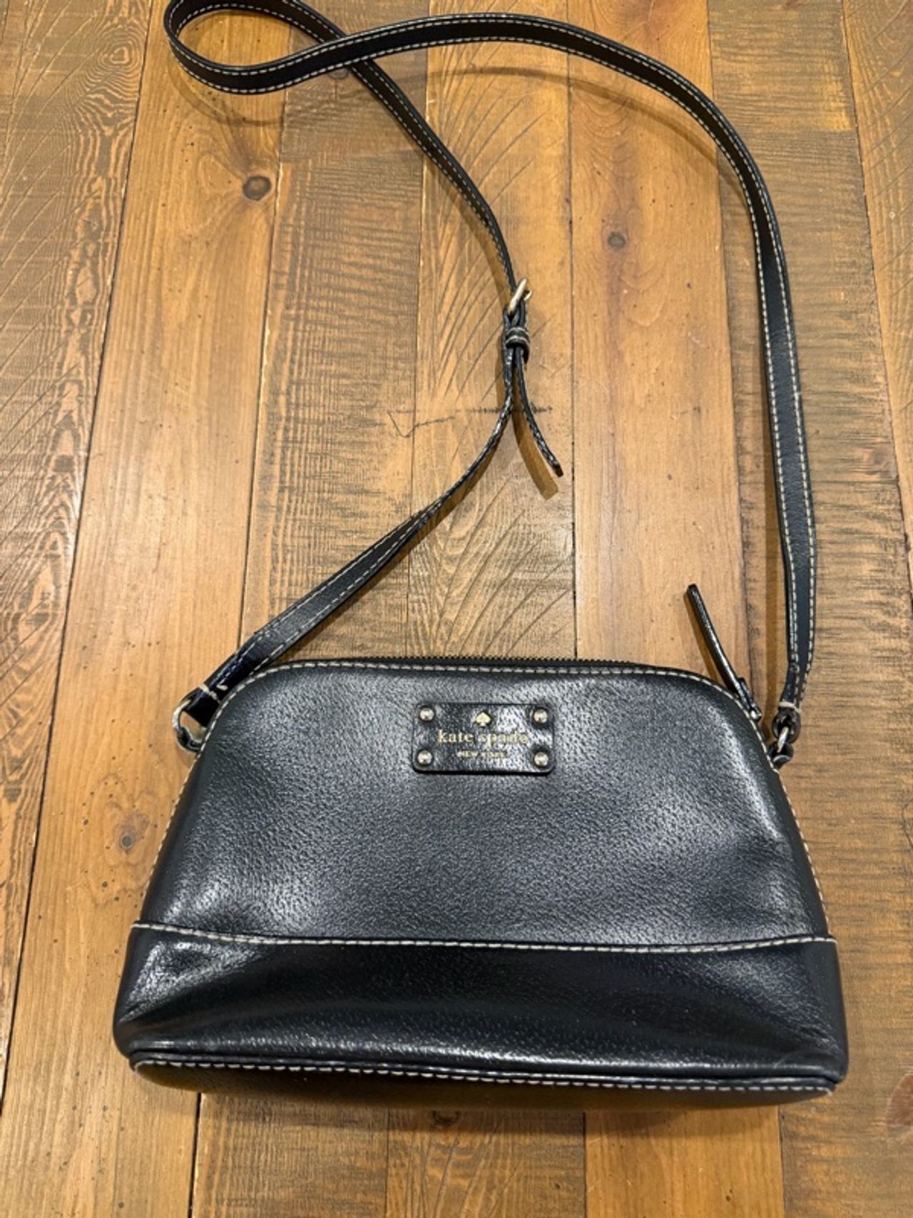 Kate Spade Leather Crossbody Bag Black Purse