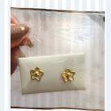 18k stud screw type earrings  - Image 2