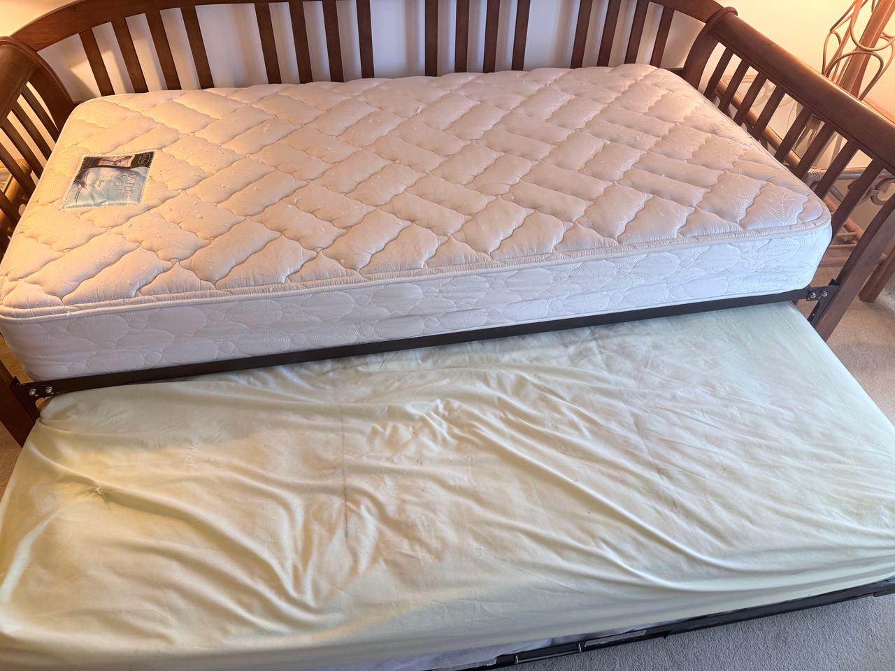 Mission Style Wooden Daybed with Trundle