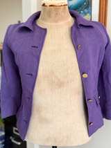 Dolce & Gabbana Purple Wool Coat - Image 5