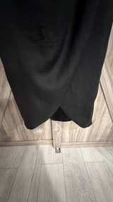 Express Black Sleeveless Draped Front Dress size Large - Image 3