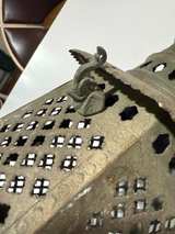 Vintage Moroccan Brass Hanging Lantern - Image 4