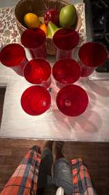 Mikasa Ruby Red Glass Goblets - Image 3