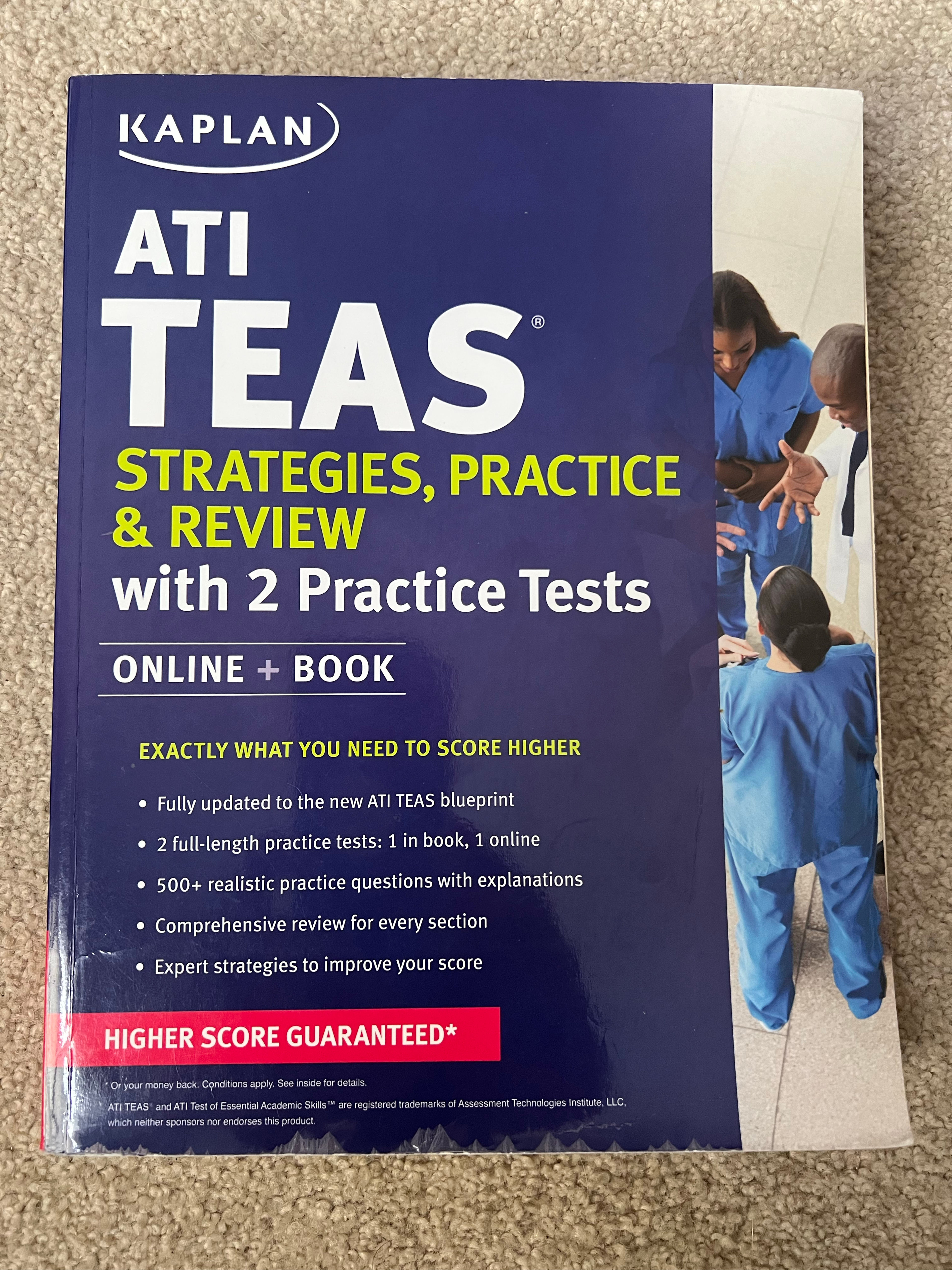 Kaplan ATI TEAS Strategies, Practice & Review with 2 Practice Tests