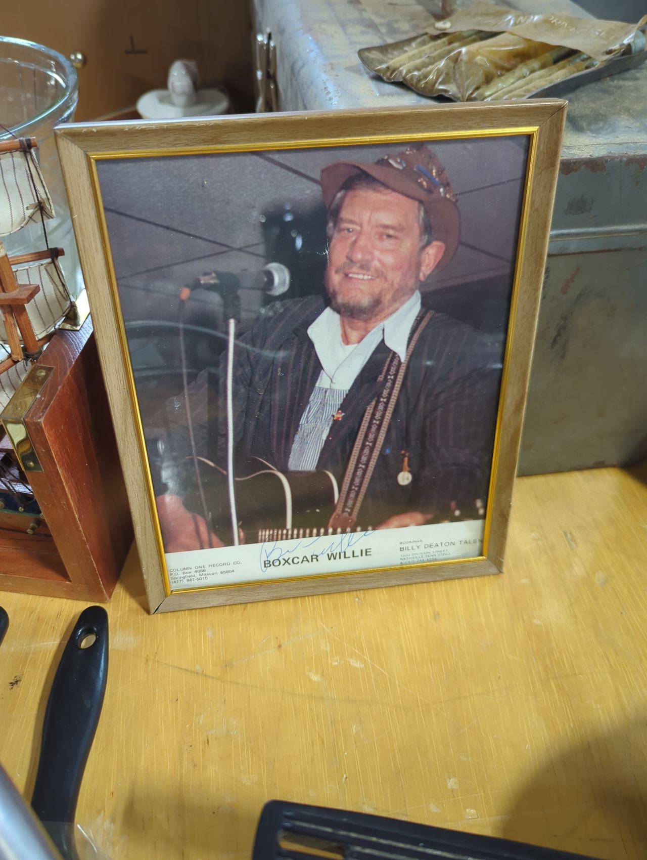 Boxcar Willie Signed Framed Photo